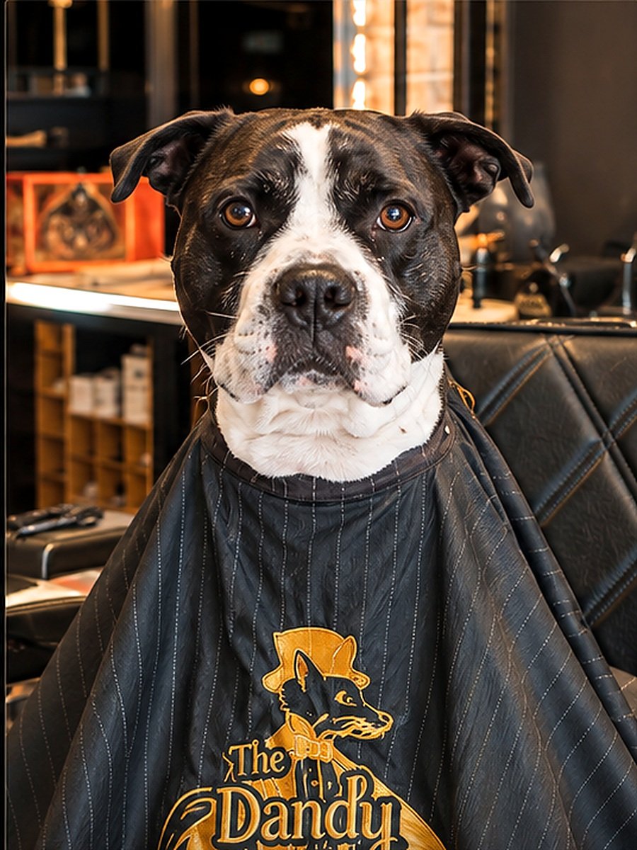 Gina, de echte hond en mascotte van The Dandy Fox